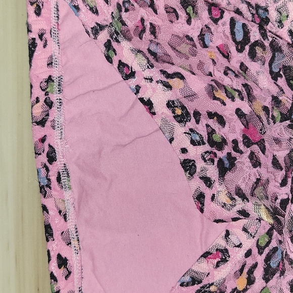 Bandeau Lace & Mesh Pink Animal Print - Picture 6 of 10